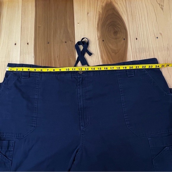 Carhartt Unisex Regular Navy Blue Ripstop Multi Cargo Scrub Pant C54103 3XL - Picture 7 of 10